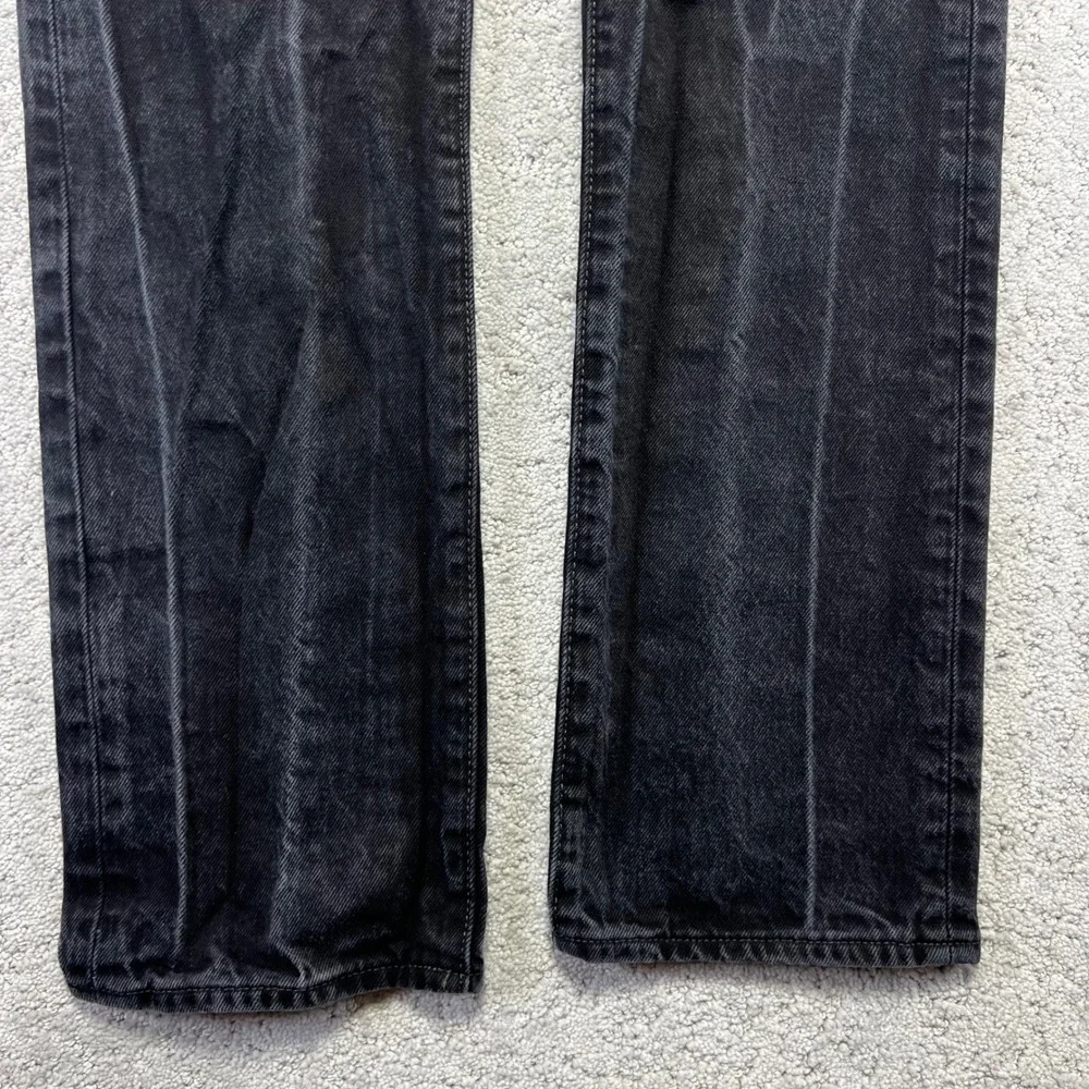 Levis 501 Jeans Mens 30x 32 Black Faded Original Straight‎ Denim 29x30 Actual